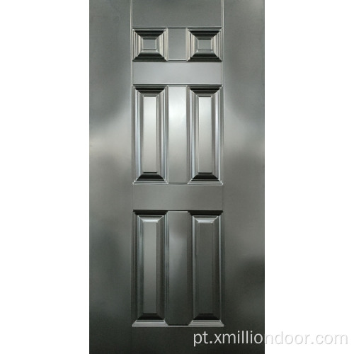 Folha de porta de metal com design elegante